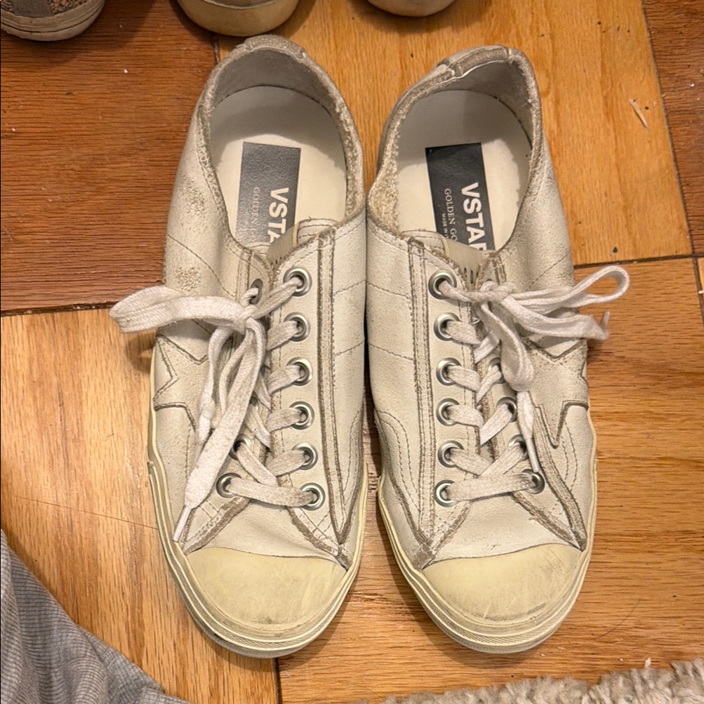 Vstar Golden Goose White Sneakers